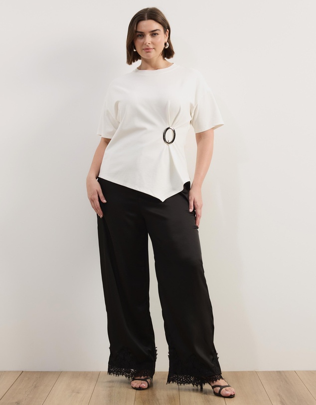 Atmos&Here Curvy - Zulu Trim T-Shirt