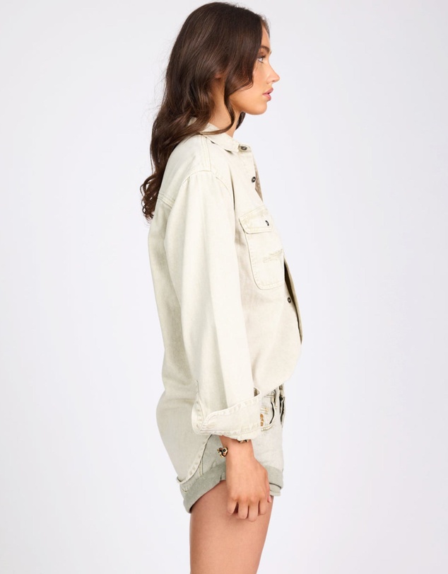 ONE TEASPOON - Everyday Denim Shirt - Antique White