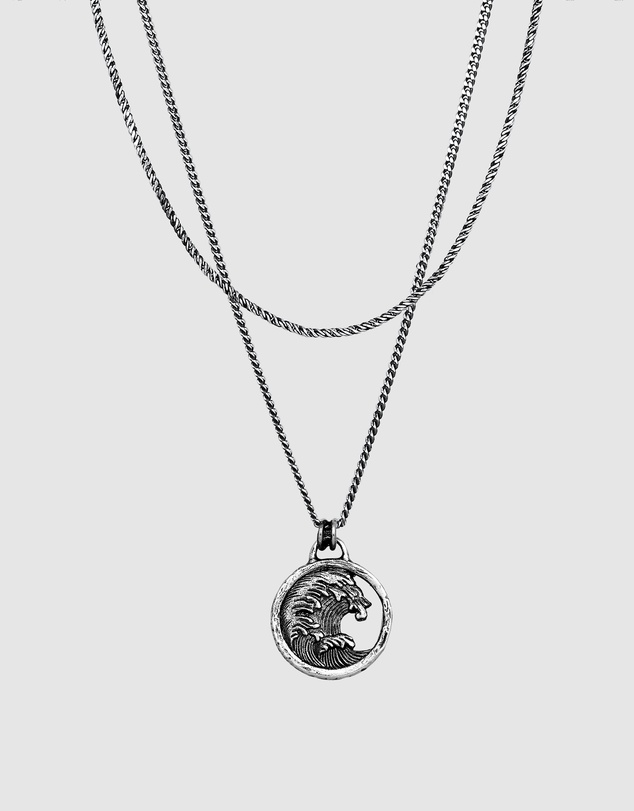 Haze & Glory - ICONIC EXCLUSIVE - Turn The Tide Layer Necklace in Oxidised 925 Silver