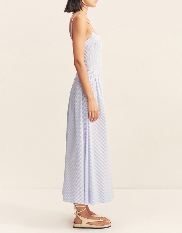 Shona Joy - Saunders Square Neck Panelled Midi Dress