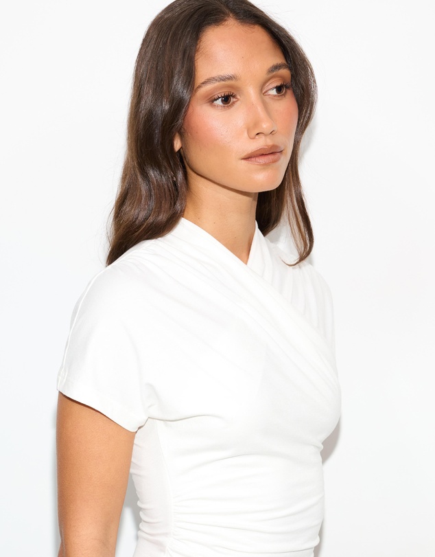 Dazie - Sylvie Jersey Cross Over Top