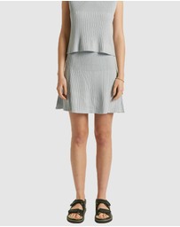 FRIEND of AUDREY - Hartley Lurex Knit Mini Skirt
