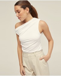 Oxford - Becca Half Lined Jersey Top