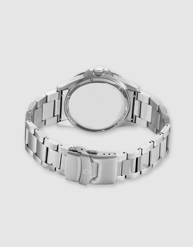 Maxum - Prince Blue Dial & Silver Tone Case & Bracelet