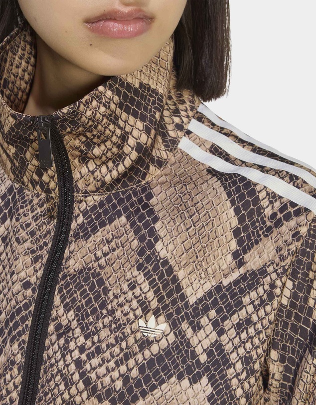 adidas Originals - SATIN SNAKE PRINT FIREBIRD TRACK JACKET Womens
