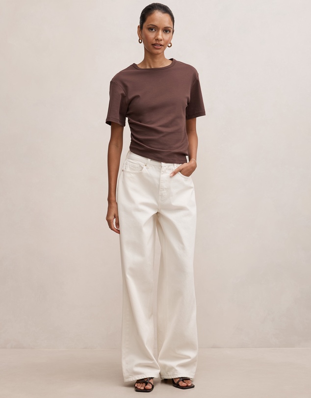 Forever New Petite - Gia Petite High Rise Wide Leg Jeans