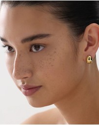 Najo - Encounter Yellow Gold Stud Earring