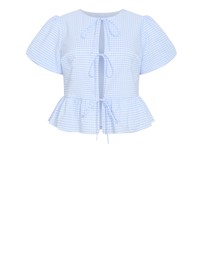City Chic - Jolie Mini Gingham Top