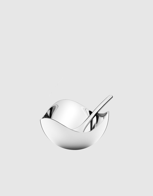 Georg Jensen - Bloom Salt Cellar with Spoon