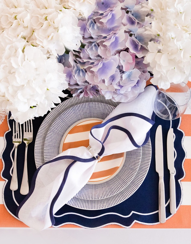 Tablescaped - All About Navy - Set of 4 Napkins