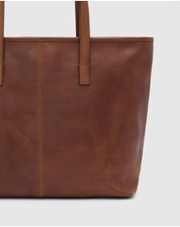 Florence - The Beatrice Matt Brown Leather Tote Work Bag