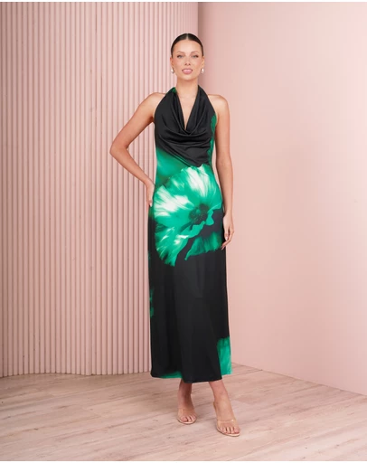 Azzurielle - Isabella Halter Neck Gown