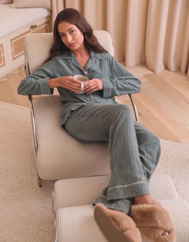 Papinelle - Super Soft Brushed Herringbone PJ