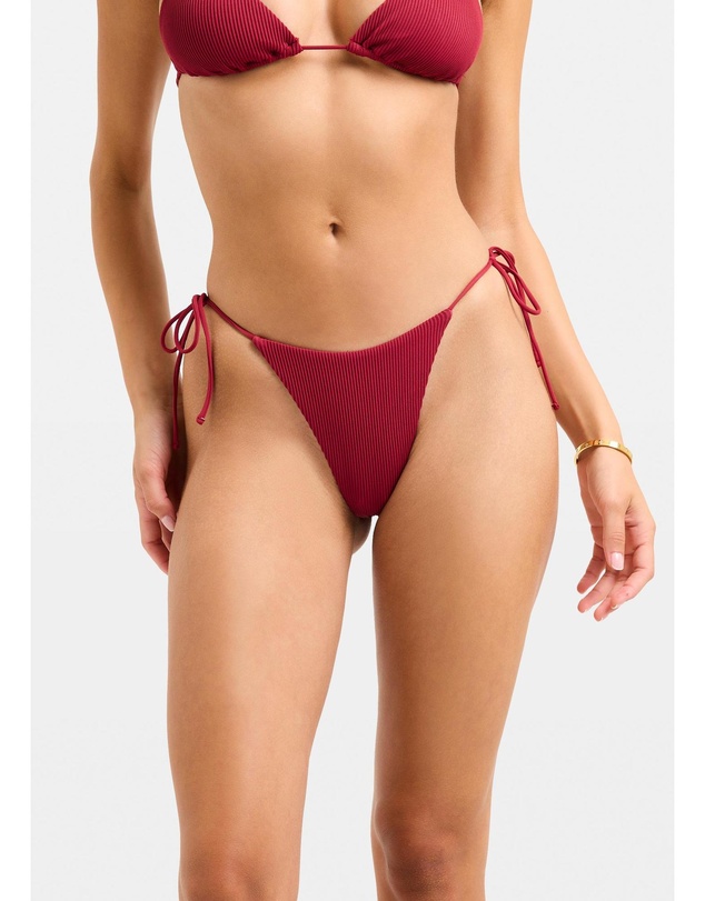 Subtitled - Rib Skinny Strap Tie Side Bottom