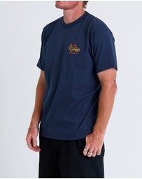 Brixton - Flaming Wheels Short Sleeve Tee