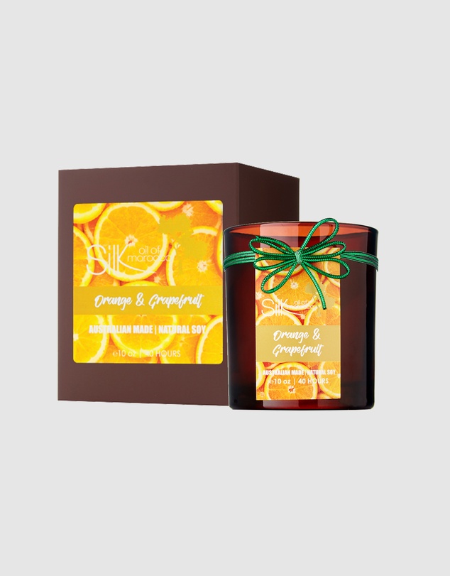Silk Oil of Morocco - Orange & Grapefruit Natural Soy Candle