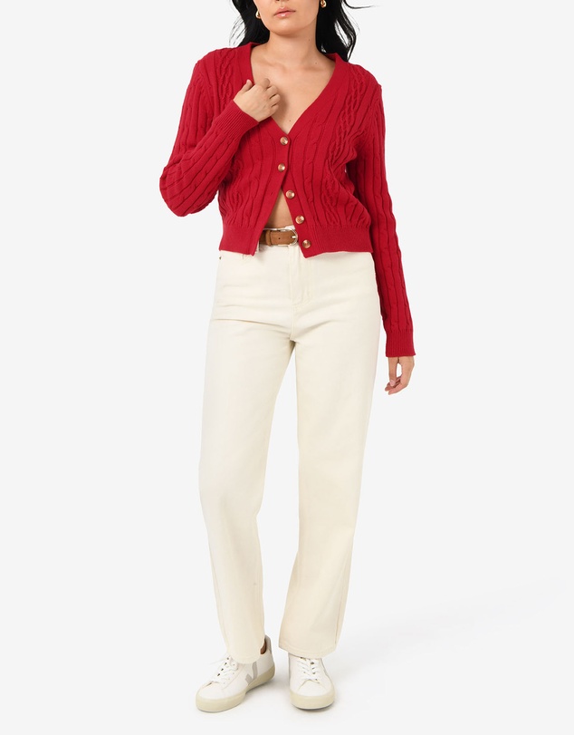 Forcast - Rhodes Cable Knit Cardigan