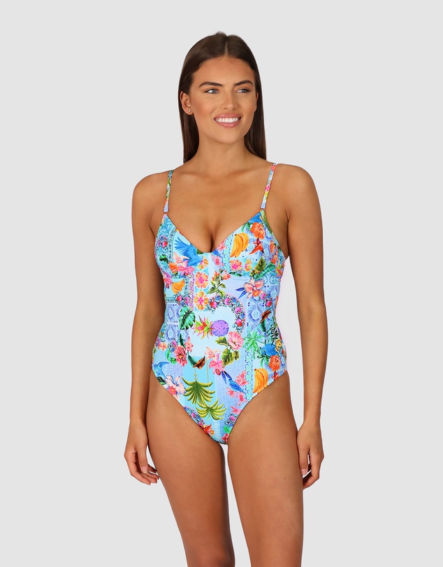 Baku Swimwear - Sardinia Retro Underwire One Piece Swimsuit