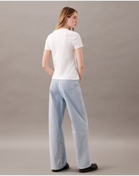 Calvin Klein - Supima Cotton Emblem Logo Baby Tee