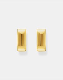 THOMAS SABO - Hoop earrings in angular shape mini gold