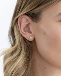Luna Rae - Solid Gold - Sweetheart Studs