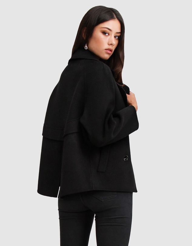 Belle & Bloom - I'm Yours Wool Blend Peacoat