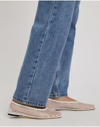 Atmos&Here - Mary Mid Rise Straight Leg Jeans