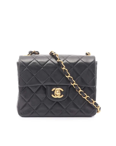Pre-Loved by Azura Reborn - Pre-Loved Mini Square Classic Lambskin Single Flap