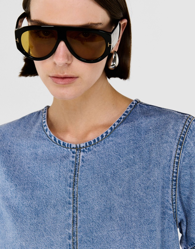 Staple the Label - Rae Chambray Mini Dress