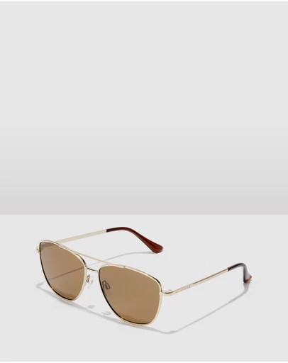 Hawkers Co - HAWKERS - Polarized Gold Olive LAX Sunglasses for Men and Women UV400