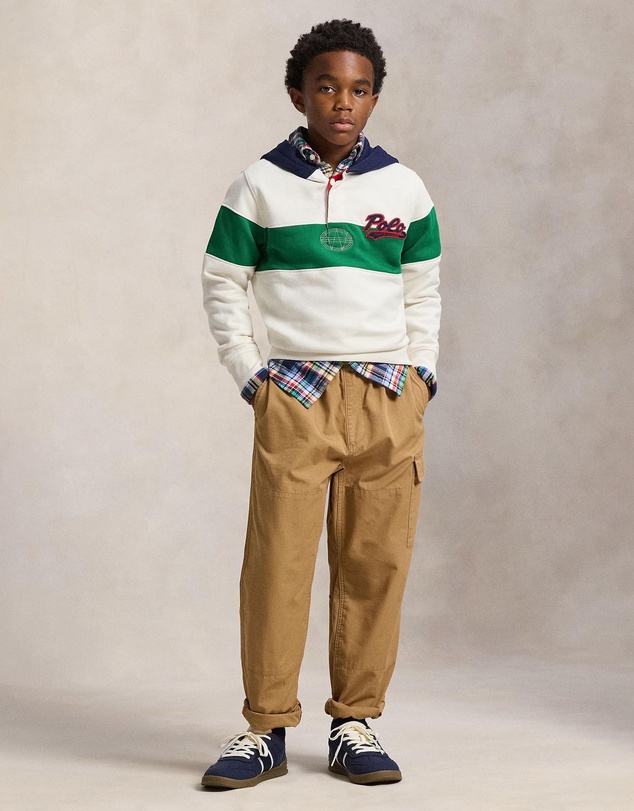 Polo Ralph Lauren - Logo Fleece Rugby Hoodie - ICONIC EXCLUSIVE - Teens