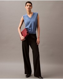Calvin Klein - Relaxed Crepe Pleated Pants