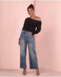Azzurielle - Suky Crystal-embellished Jeans