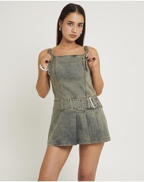 Insight - Autry Denim Pleat Mini Dress