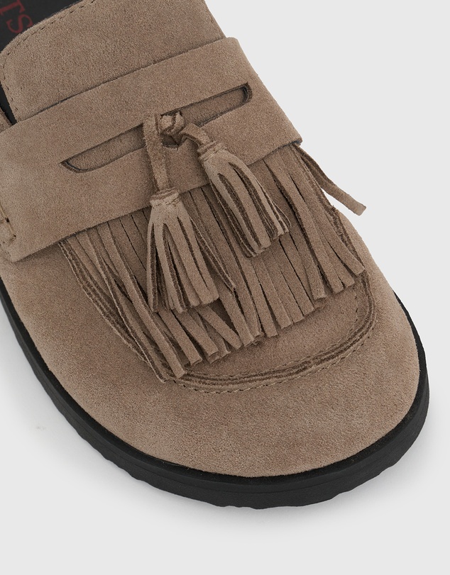 Betts - Leon Suede Leather Flat Mules