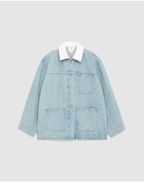 ARKET - Corduroy-Collar Denim Jacket