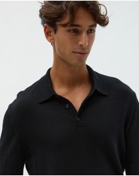 AERE - Merino Wool Knit Polo