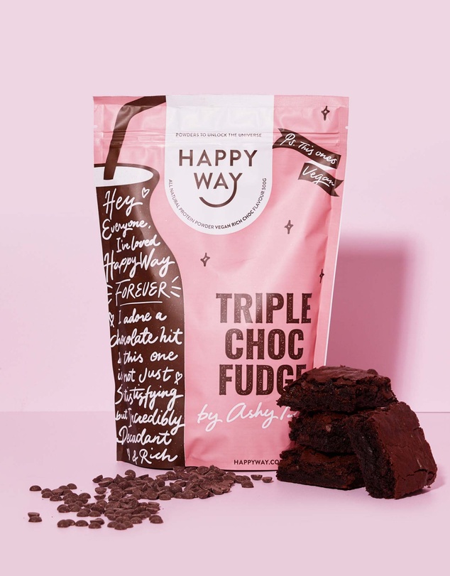Happy Way - Ashy Bines Triple Choc Fudge Vegan Protein Powder
