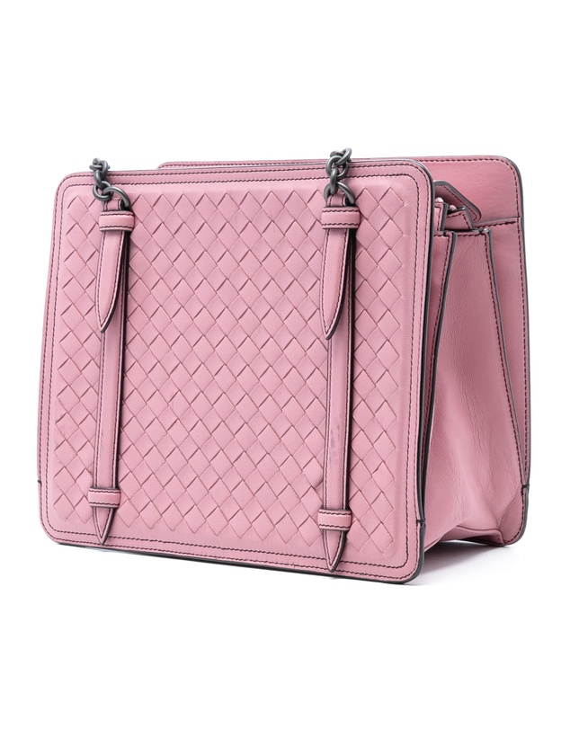 Pre-Loved by Azura Reborn - Pre-Loved Nappa Intrecciato Chain Shoulder Bag