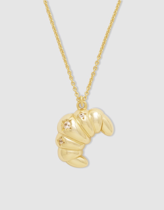 Wanderlust + Co - Croissant Gold Necklace