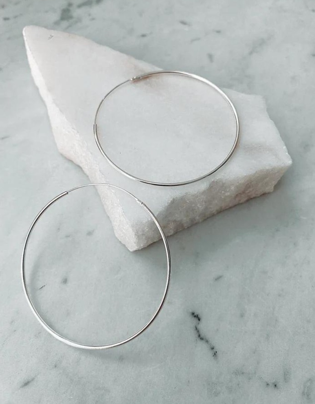 Ichu - Fine Silver Hoops