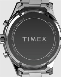 TIMEX - Men's Dress Chronograph 43mm Stainless Steel Bracelet Watch 