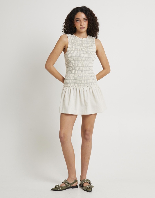 Subtitled - Delmore Shirred Dress