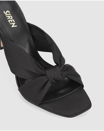 Siren - Nicola Satin Knot Mules