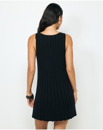 AERE - Zia Rib Knit Mini Dress