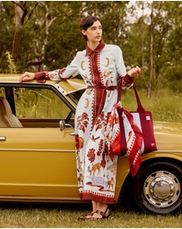 SMWR. by The Somewhere Co - Moon Court Long Sleeve Maxi Shirt Dress
