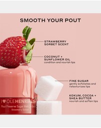 Ole Henriksen - Pout Preserve Sugar Melt Lip Scrub, Strawberry Sorbet
