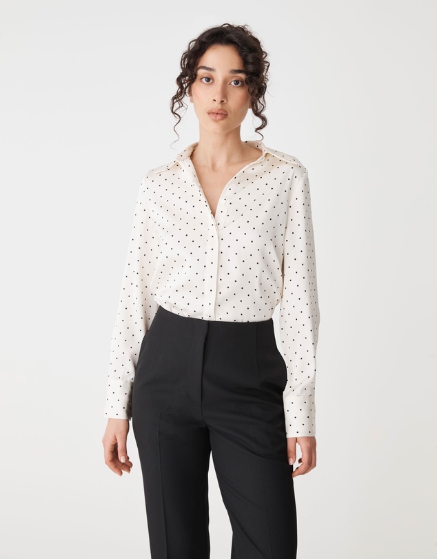 Forcast - Courtney Satin Spot Shirt