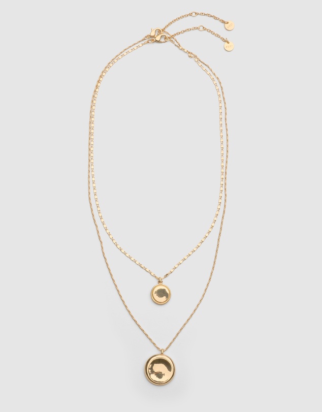 Seed Heritage - Sculptural Pendant Layered Necklace