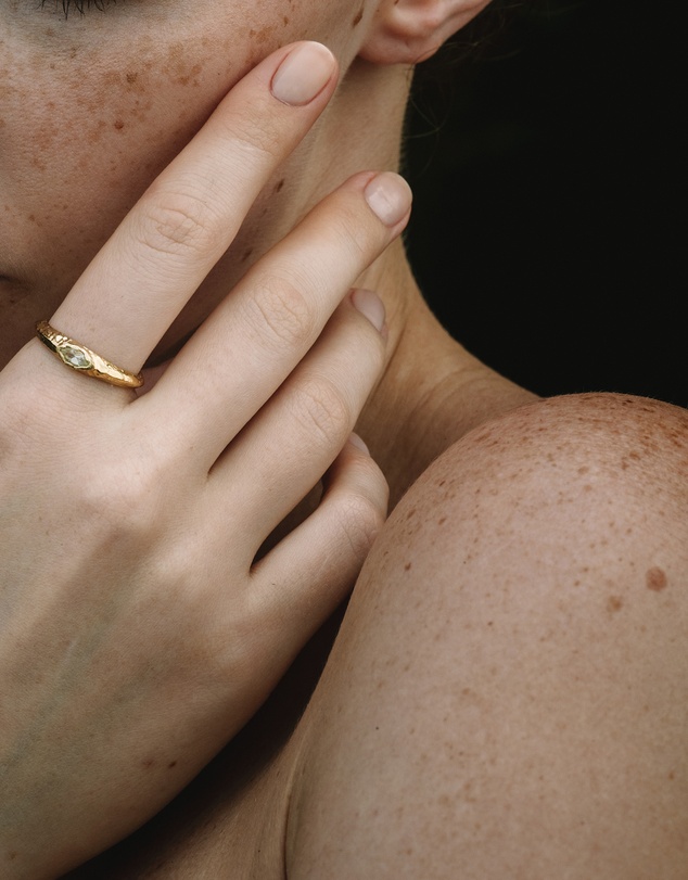 Haze & Glory - ICONIC EXCLUSIVE - Ring Marquise Amethyst 925 Sterling Silver Gold-Plated